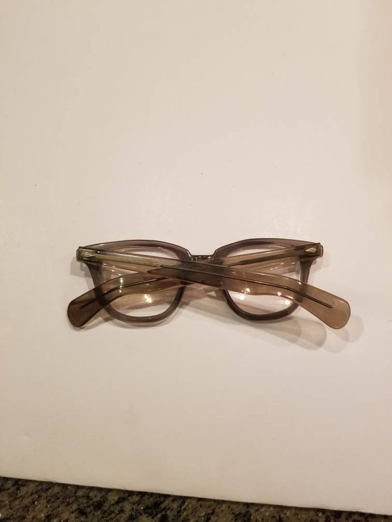 50s mens glasses, wayfarer style, smoky grey, pre… - image 6