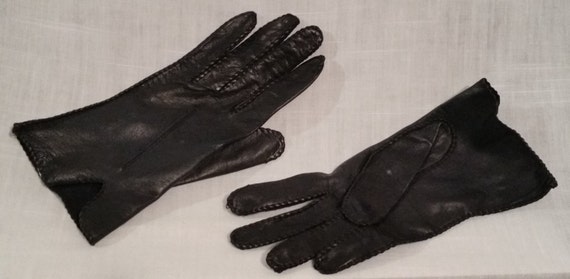 LOT of Vintage leather ladies gloves, 5 pairs - image 3