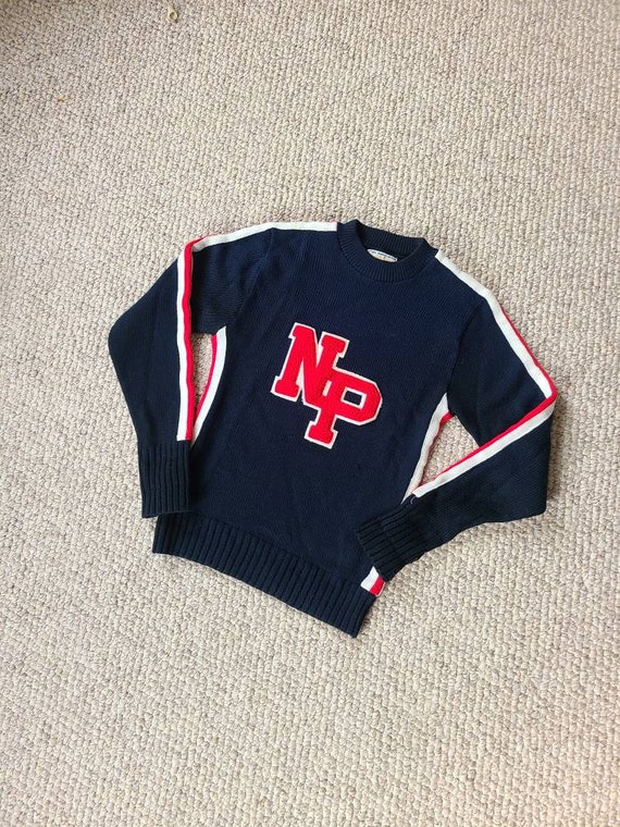 NP cheerleading sweater,  cheer uniform, 32, navy,