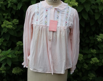 NOS pajama top Cuddle-Trique Nightwear Top, light pink