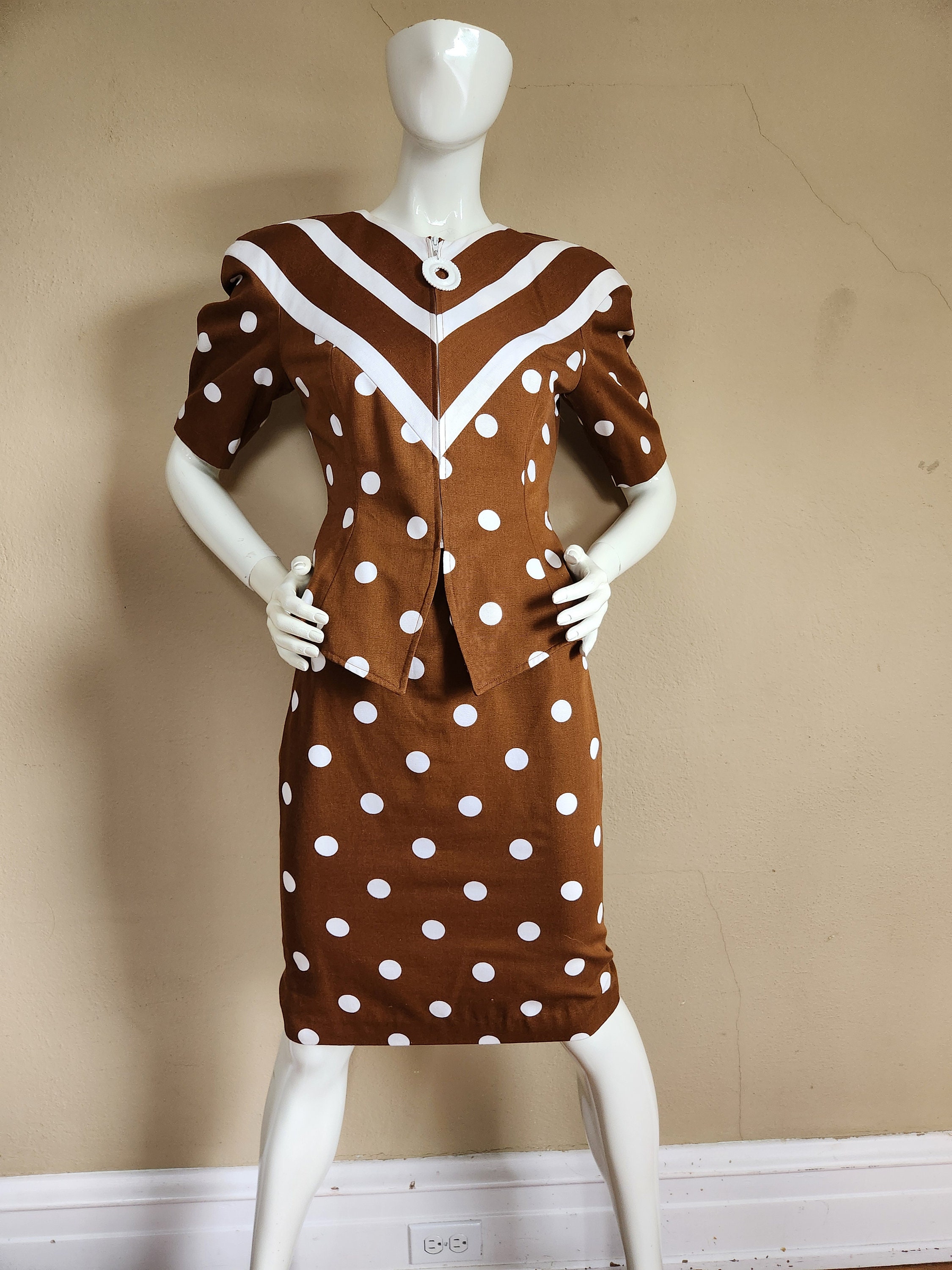 princess polly baby blue dress Pretty Woman Brown Polka Dot Dress