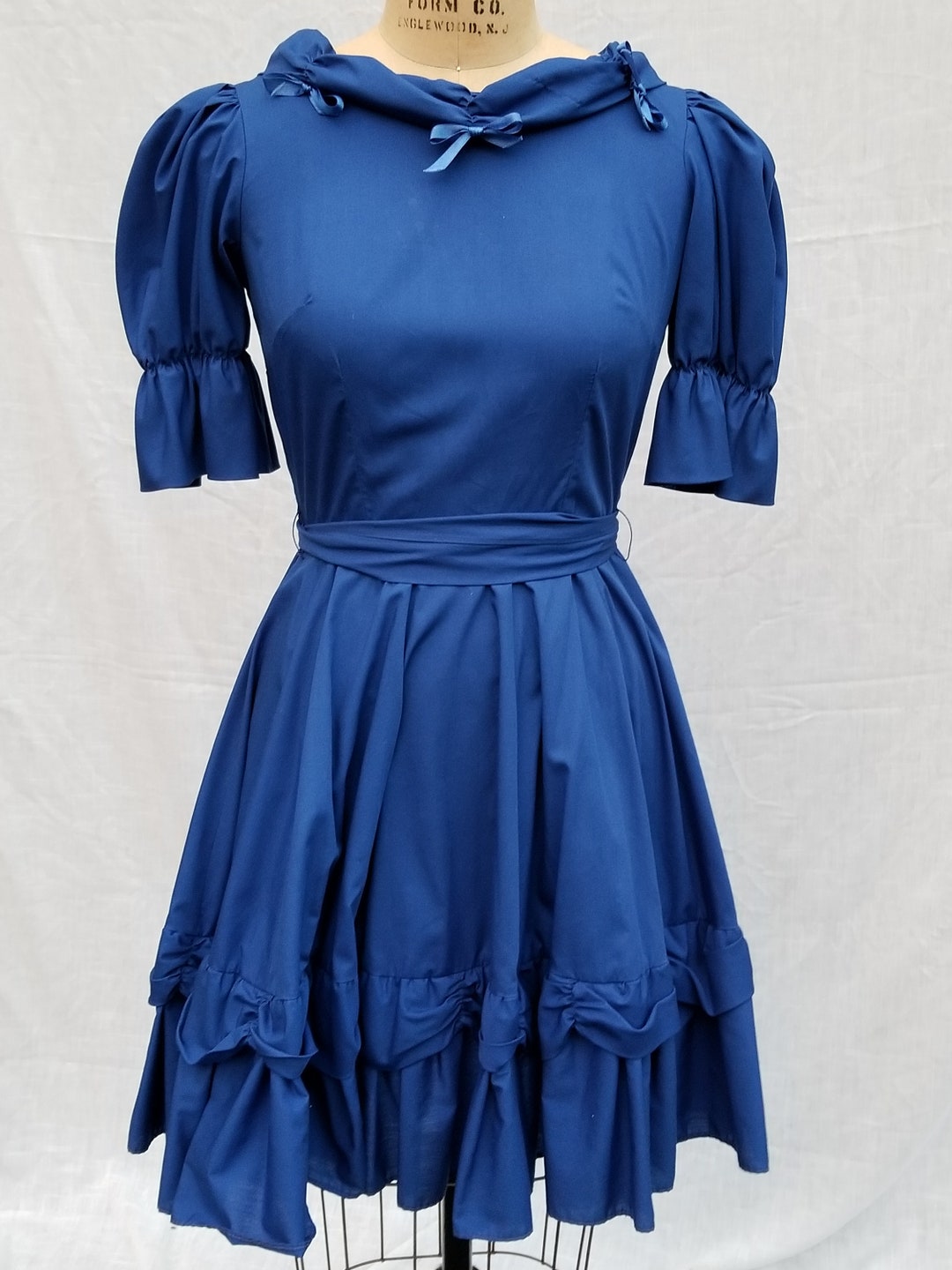 Squaredancing Dress Vintage 50s Ladies Blue - Etsy