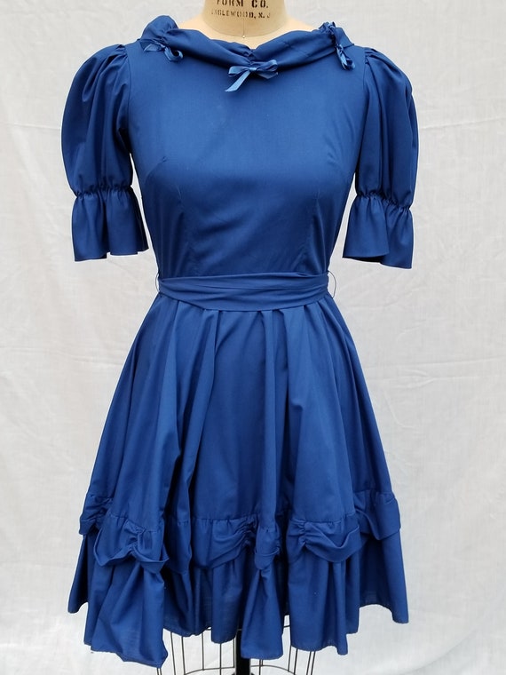 Squaredancing dress, vintage 50s, ladies, blue