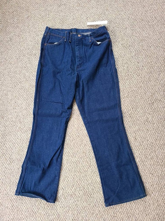 70s jeans mens 36x32 Maverick, bootcut flare - image 2