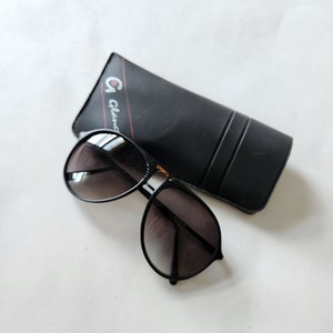 70s 80s sunglasses, adult mens in case