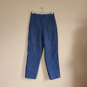 70s vintage jeans, blue, 12, 28 to 32 x 28 high waist, Koret