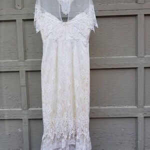 80s lace wedding gown, vintage, 40 bust, ivory, size 12, wedding dress image 6