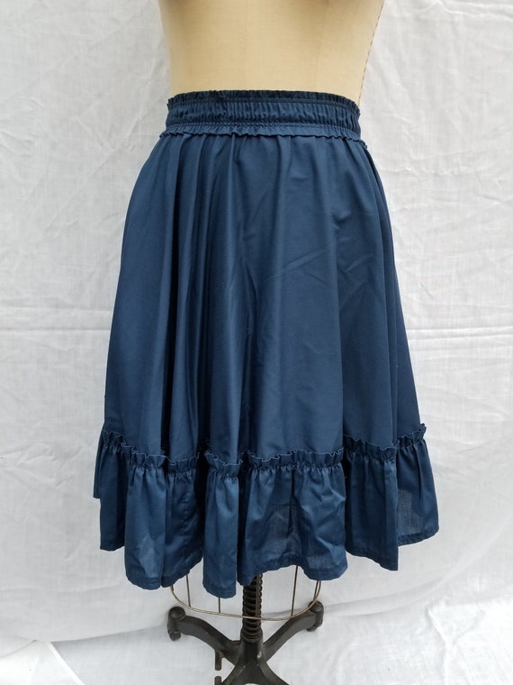 Squaredancing skirt, blue, vintage 50s, full skirt