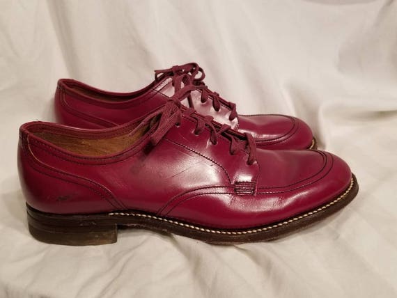 Child's 3 vintage shoes, 30s-40s, cranberry, maro… - image 5