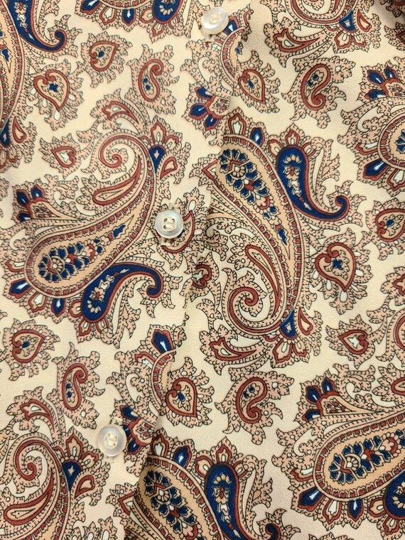 80s blouse, bow, pussy bow, paisley - image 5