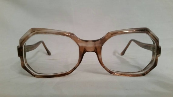Vintage 60s bifocal glasses, octagonal - image 1
