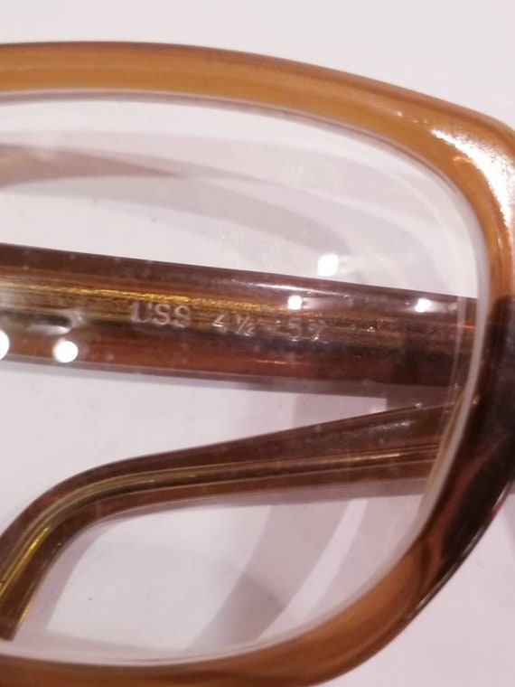 50s-60s glasses, USS brand, brown frame - image 8
