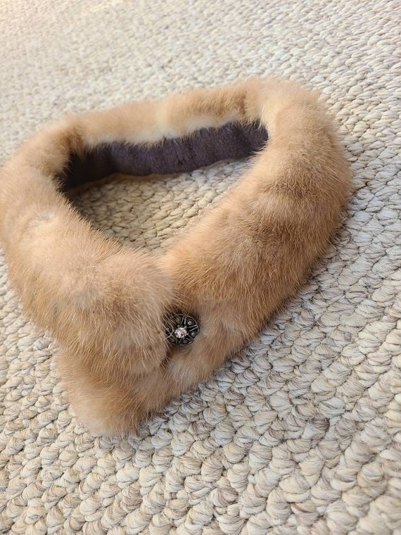 Fur hat and collar set, vintage fur - image 2
