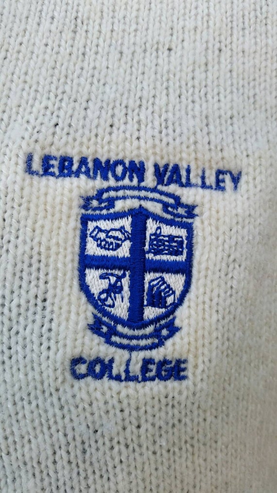 Lebanon Valley College sweater, wool, small 38 - image 2