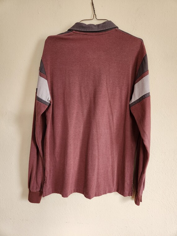 70s Kennington Rugby shirt, teen XL 20, long slee… - image 4
