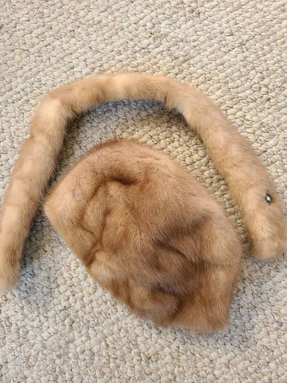Fur hat and collar set, vintage fur - image 3