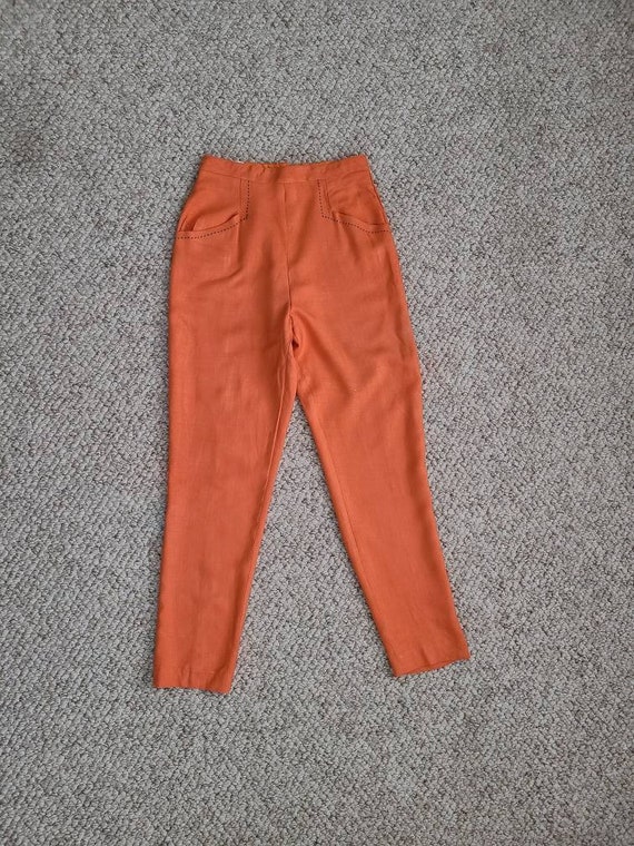 50s Pedal Pusher Tangerine Pants Capris 