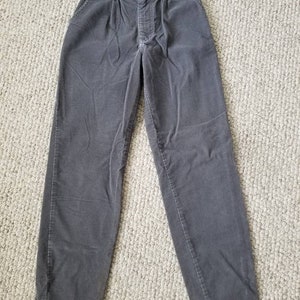 80s LEE pants, girls size 12, grey corduroy, LEE jeans image 4