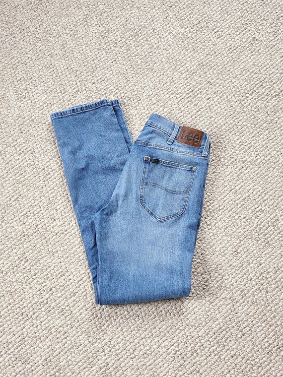 70s LEE jeans, mens vintage jeans, 34x34, straigh… - image 1