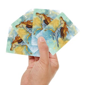Horse design playing cards, Poker Cards, deck of cards, equestrian gift, horse theme toy