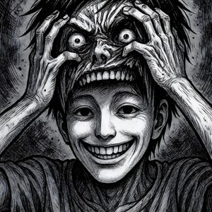 Horror Manga Art Print: Junji Ito Inspired Dark Surrealism (Digital Download)