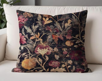 William Morris Golden Whisper Leaves Pillow Cases – Rustic Floral Cushion Covers for Cozy & Elegant Spaces