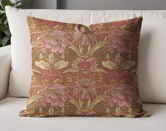 William Morris Floral Pillow Cover: Arts & Crafts Botanical Cushion