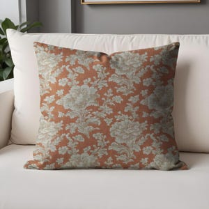 French Baroque Style Throw Pillows Cases – Sophisticated Damask Cushion Cover – Vintage Ornamental Home Decor