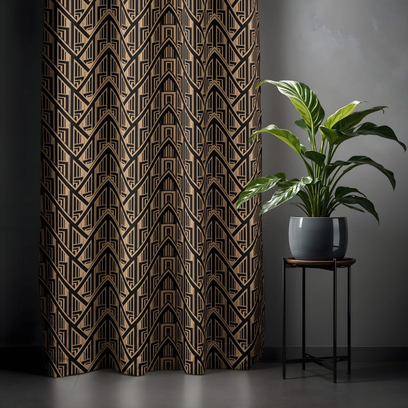 Art Deco Curtains - Etsy