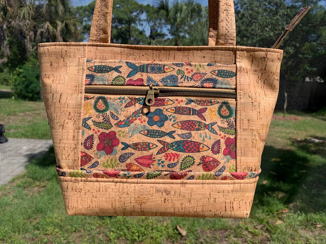 CORK Shoulder Bag With Portuguese Fish - Etsy