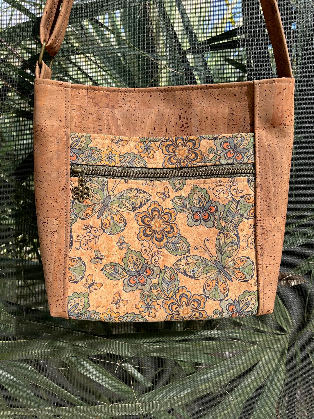 In Stock Now CORK Crossbody Purse Two Zip Hipster With Etsy