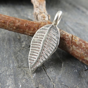 Rustic Curved Leaf Charms | Hill Tribe Fine Silver Charms | Artisan Jewelry Supply | Jewelry Findings | One Piece TLF-2