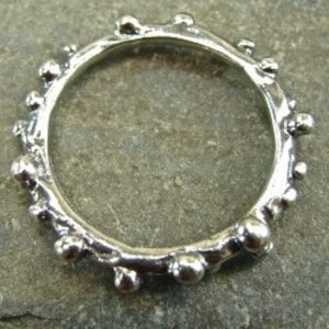 Droplets - Artisan Sterling Silver Knobby Link - One Piece - LNK-8