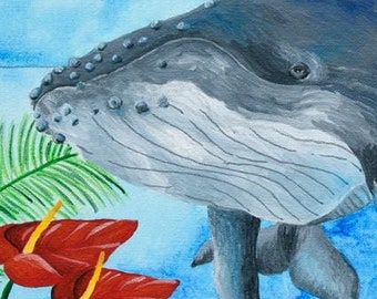 マウイへの頌歌、キャンバスプリント、8 x 24インチ