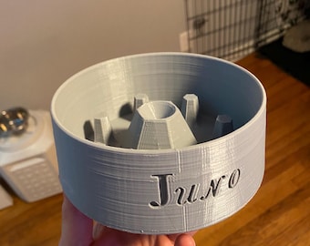 3D printed, slow feed Custom Dog or cat bowls