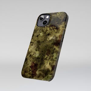 Splatter Camo iPhone Case, Realistic Military Camouflage Slim Protective Phone Cover for iPhone 12 13 14 15 16 Pro Max Tactical Gift for Him