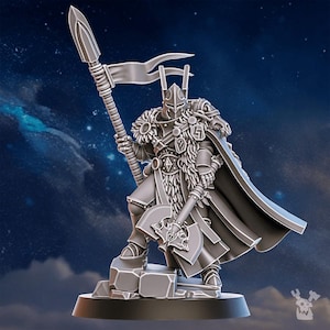 3D gedruckter Stammeskriegsmeister Elza - Stormpride Schwestern - DakkaDakka Miniaturen