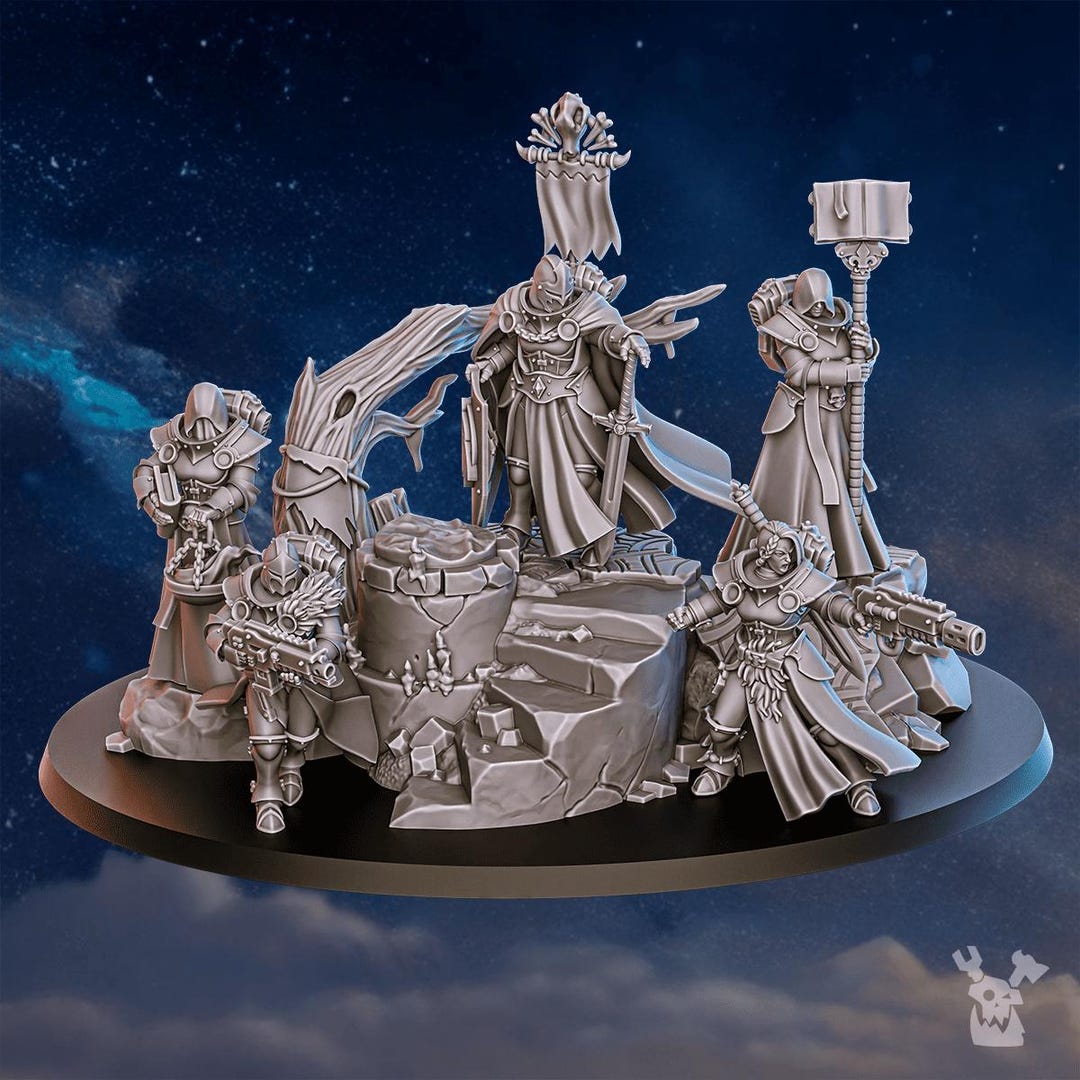 Figurines Sacred Sisters - Stormpride & Frost Communion - Impression 3D Artisanale - France