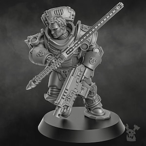 3D Printed Captain Caelus - Grimdark - DakkaDakka Miniatures