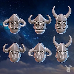 3D Gedruckte Gehörnter Helme Set - Stormpride Sisters - DakkaDakka Miniatures