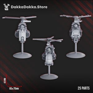3D Printed Gorgworks copters - Grimdark - DakkaDakka Miniatures