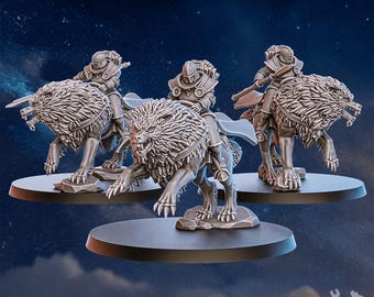 3D Printed Stormpride Wolf Riders - Grimdark - DakkaDakka Miniatures