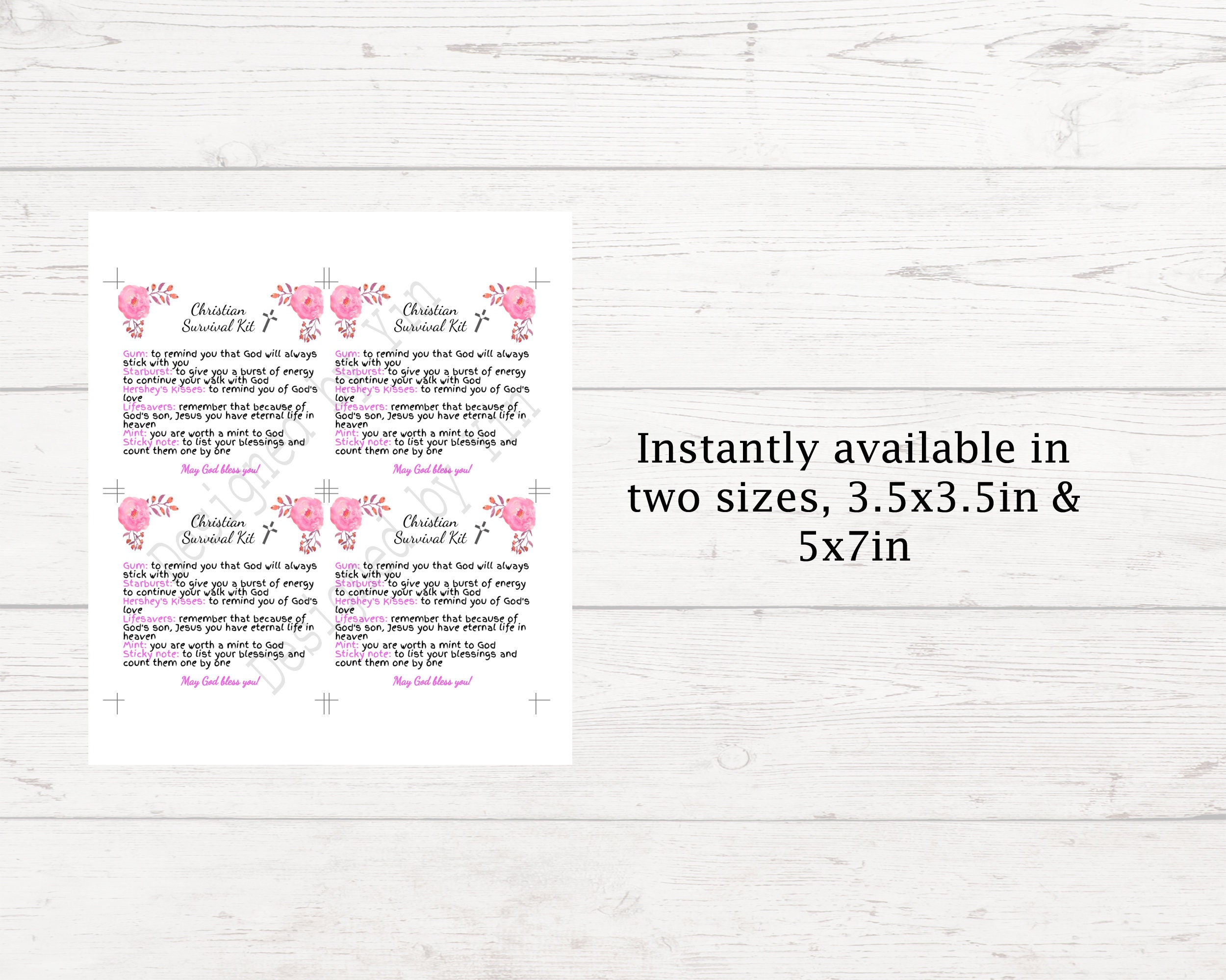 Printable Christian Survival Kit | Gift Ideas for Christians | Women's ...
