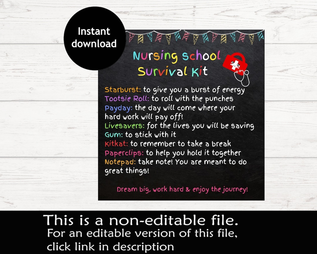 Nursing School Survival Kit Gifts for Nursing School Students Future