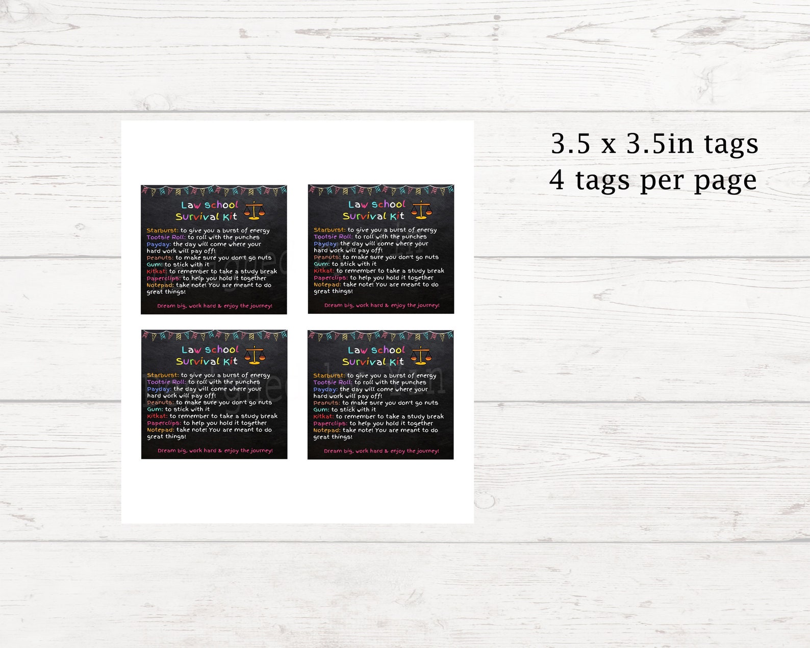 Law School Survival Kit Going to Law School Gift Law Etsy