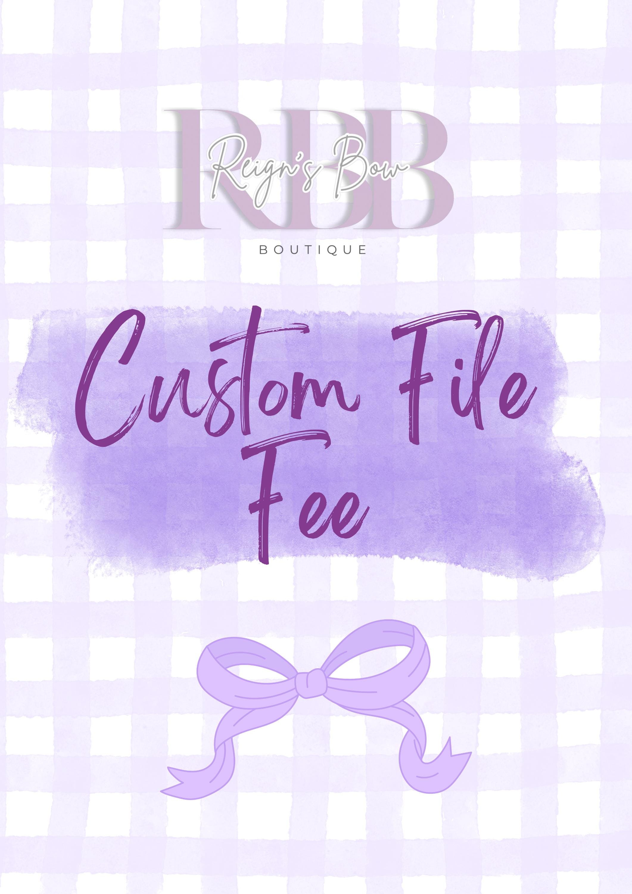 Custom File Fee for Template Purchase (digital Download) - Etsy