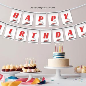 First Lap Around The Track Birthday Banner, Formula One Race Car Party Decoration, 1st Birthday Racing Theme, Fast One Bunting Sign 1STLAP
