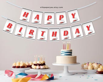 First Lap Around The Track Birthday Banner, Formula One Race Car Party Decoration, 1st Birthday Racing Theme, Fast One Bunting Sign 1STLAP