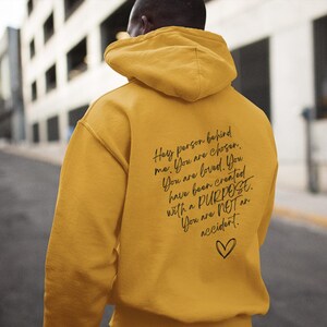 You Are Loved Hoodie, Hey Person Behind Me Hoodie, Christian Sweatshirt, Christian Hoodie, Gifts for Christians, Champion Hoodie