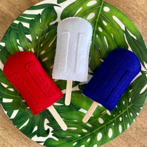 Set of 3 Felt Popsicles